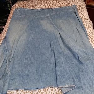 Long denim skirt